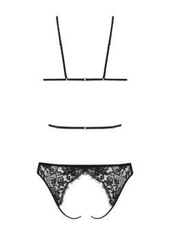 Hera Open Playsuit (Black) 15 Hera Open Playsuit (Black) -Underwear Specialty Store coco de mer hera playsuit black lace silk cupless ouvert bottom sexy lingerie G