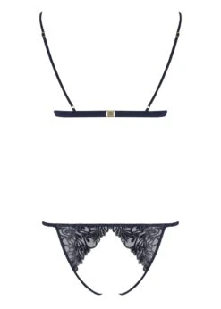 Iris Playsuit -Underwear Specialty Store coco de mer iris playsuit midnight blue lace bodywear sexy lingerie E