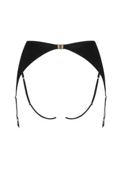 Olympia Open Suspender Knicker -Underwear Specialty Store coco de mer london olympia open suspender knicker ouvert bottom black gold luxury designer sexy lingerie G