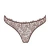 Paeonia Open Knicker (Taupe) -Underwear Specialty Store coco de mer paeonia open knicker pink lace ouvert panty taupe sexy underwear lingerie A