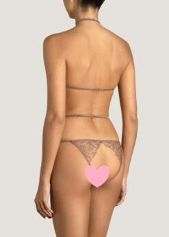 Paeonia Playsuit (Taupe) -Underwear Specialty Store coco de mer paeonia playsuit pink lace taupe cupless non padded bodysuit bodywear sexy lingerie C copy