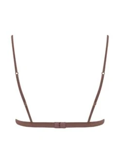Paeonia Open Triangle Bra (Taupe) -Underwear Specialty Store coco de mer paeonia triangle open bra pink lace taupe cupless bralette sexy lingerie G