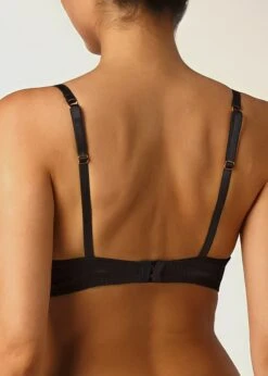 Seraphine Plunge Bra -Underwear Specialty Store coco de mer seraphine plunge bra quarter cup black underwire sexy lingerie C