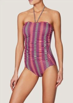 Underwear Specialty Store -Underwear Specialty Store h583 002s.rtpp heidi klum swim catalina kisses one piece padded swimwear retro tribal print b