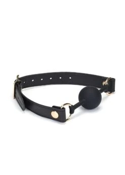 Dark Secret Leather Ball Gag -Underwear Specialty Store liebe seele dark secret ball gag leather bdsm sex toys bedroom fun E