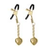 Gold Heart Nipple Clamps -Underwear Specialty Store liebe seele gold solid heart shape nipple clamps bdsm bedroom fun sexy toys A