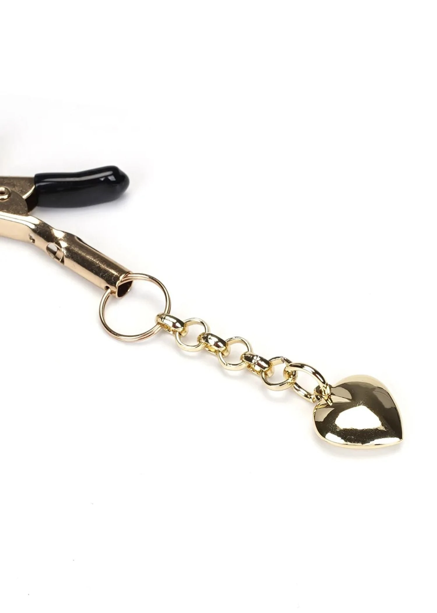 Gold Heart Nipple Clamps 4 Gold Heart Nipple Clamps - Image 2