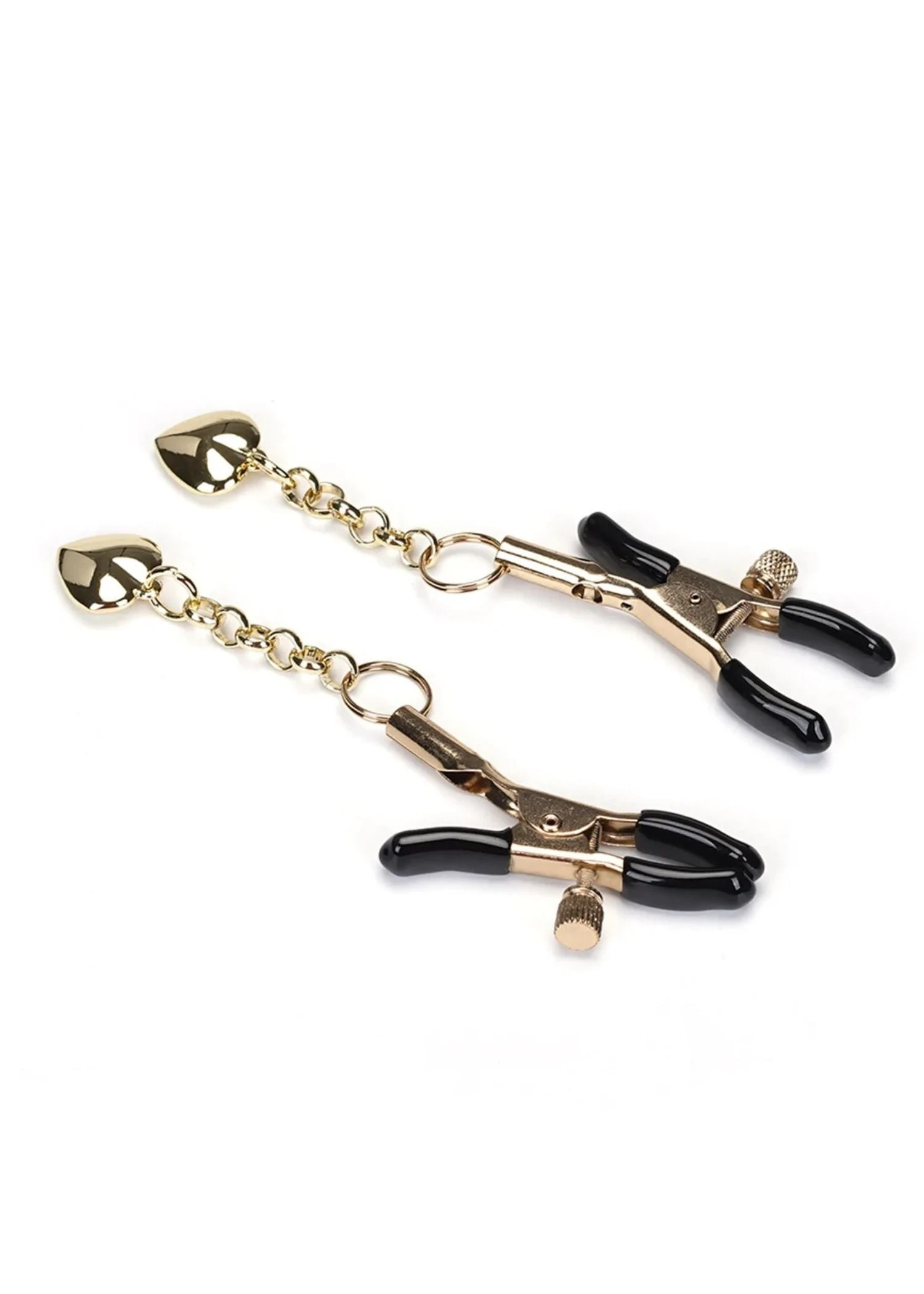 Gold Heart Nipple Clamps 5 Gold Heart Nipple Clamps - Image 3