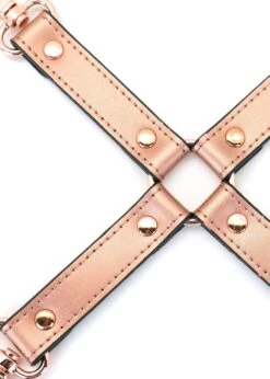 Rose Gold Memory Hogtie -Underwear Specialty Store liebe seele rose gold memory hogtie handcuff ankle cuff bondage accessory bdsm sex toys F