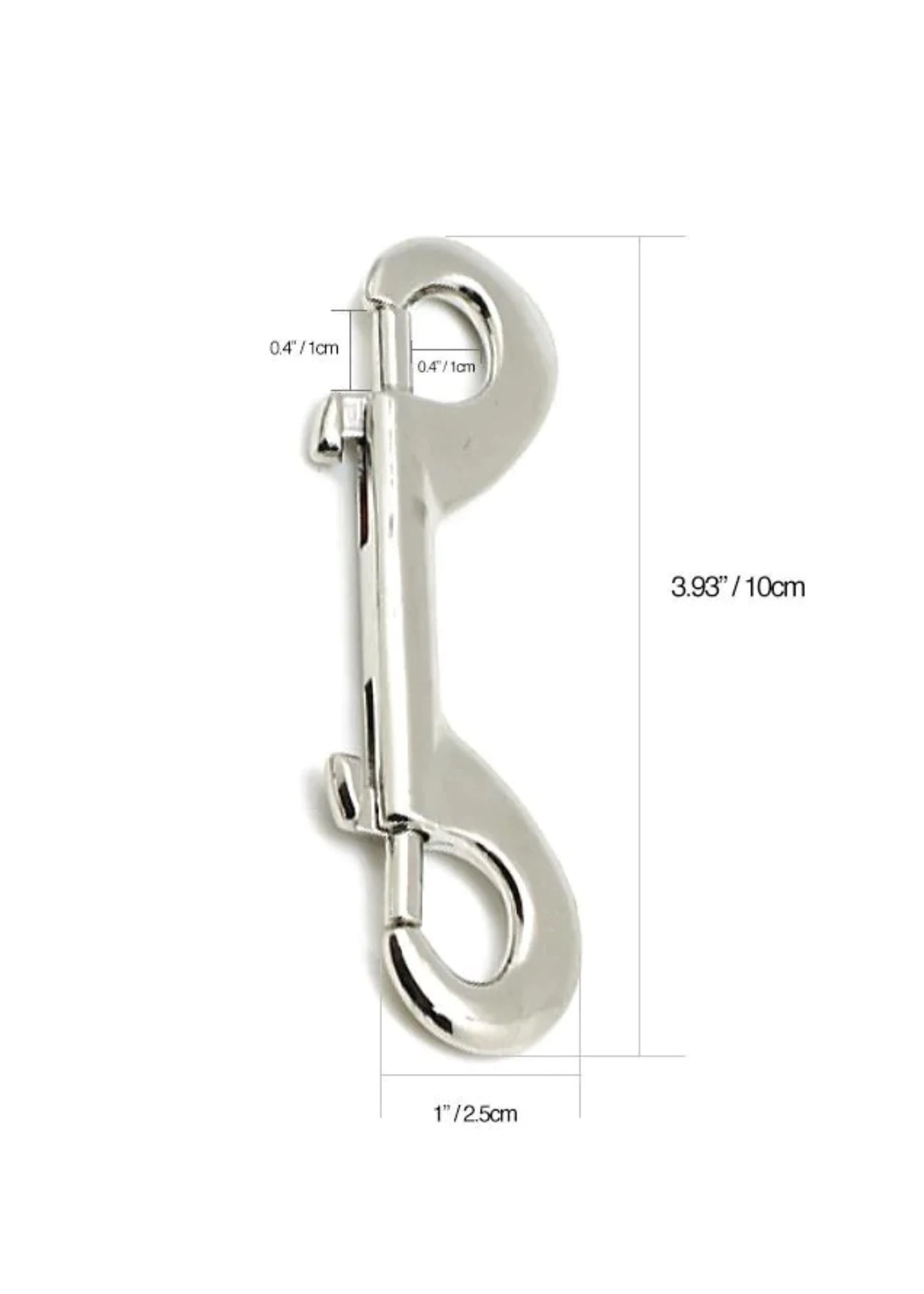 Silver Double End Clips (2pc) 3 Silver Double End Clips (2pc)