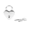 Silver Padlock (Heart) 1 Silver Padlock (Heart) -Underwear Specialty Store liebe seele silver heart padlock with key bdsm toys A