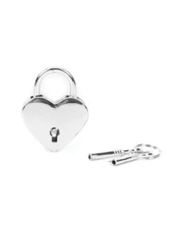 Silver Padlock (Heart)
