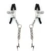 Silver Lightning Nipple Clamps -Underwear Specialty Store liebe seele silver lightning nipple clamps bdsm bedroom fun sexy toys A