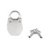 Silver Padlock (Round-Base) -Underwear Specialty Store liebe seele silver round base padlock with key bdsm toys A