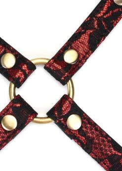 Victorian Garden Lace Hogtie -Underwear Specialty Store liebe seele victorian garden red lace hogtie handcuff anklecuff clip bdsm bedroom fun sex toy C