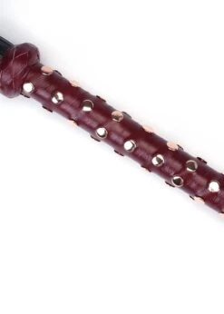 Wine Red Flogger -Underwear Specialty Store liebe seele wine red heavy duty durable flogger with studded handle bdsm sex toys C