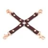 Wine Red Leather Hogtie