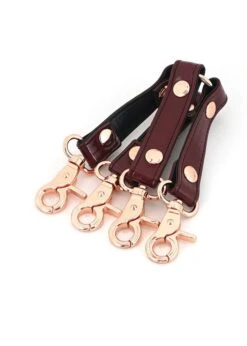 Wine Red Leather Hogtie -Underwear Specialty Store liebe seele wine red leather hogtie bdsm sex toys C