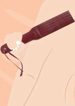 Wine Red Leather Spanking Paddle -Underwear Specialty Store liebe seele wine red leather spanking paddle bdsm sex toys F