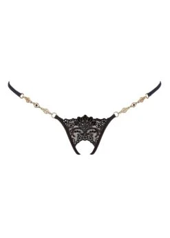 Black Sensation Crotchless G-String