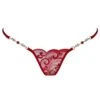 Red Love Luxury Mini G-String -Underwear Specialty Store lucky cheeks red love luxury mini g string mesh embroidery swarovski crystal thong sexy lingerie A