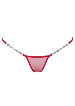 Transparent Red Luxury Micro V-String