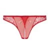 Maison Close Accroche Coeur Openable Thong (Red) -Underwear Specialty Store maison close accroche coeur openable thong red lace crotchless underwear 561560 sexy lingerie A