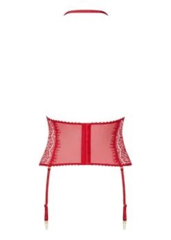 Maison Close Accroche Coeur Waist Cincher With Suspenders (Red) 17 Maison Close Accroche Coeur Waist Cincher With Suspenders (Red) -Underwear Specialty Store maison close accroche coeur waist cincher with suspenders red lace multi wear suspender harness 561565 sexy lingerie H