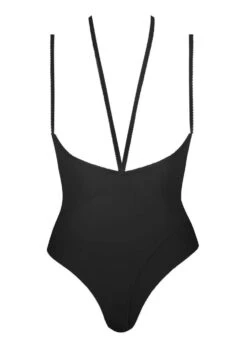 Maison Close Le Petit Secret Naked Breast Thong Body (Black)