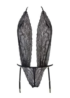 Maison Close Le Petit Secret Openable Thong Body (Black)