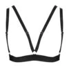 Maison Close Tapage Nocturne Naked Triangle Bra (Black) -Underwear Specialty Store maison close tapage nocturne naked triangle bra black cupless open bra sexy lingerie A