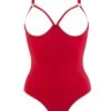 Maison Close Tapage Nocturne Open Cup Bodysuit (Red) 1 Maison Close Tapage Nocturne Open Cup Bodysuit (Red) -Underwear Specialty Store maison close tapage nocturne open cup bodysuit cupless bodywear red ouvert back sexy lingerie A