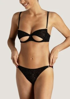 Ava Balcony Bra -Underwear Specialty Store muse by coco de mer ava balcony bra underwired open cup cutout sexy lingerie D