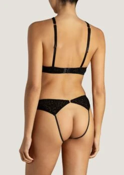 Ava Balcony Bra -Underwear Specialty Store muse by coco de mer ava balcony bra underwired open cup cutout sexy lingerie E