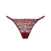 Lola Brazilian Knicker (Red Leopard) -Underwear Specialty Store muse by coco de mer lola brazilian knicker red leopard lace underwear sexy luxury lingerie A
