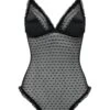 Sadie Bodysuit (Black) -Underwear Specialty Store muse by coco de mer sadie bodysuit black lace avec amour sexy lingerie A