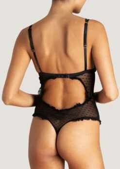 Sadie Bodysuit (Black) -Underwear Specialty Store muse by coco de mer sadie bodysuit black lace avec amour sexy lingerie C