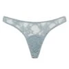 Viola Bow Back Thong -Underwear Specialty Store muse coco de mer viola satin bow back lace thong pale blue sexy lingerie A