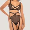 Jada Fishnet Teddy Removable Garters