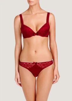 Mathilda Giggling (Carmine) Contour Plunge Bra -Underwear Specialty Store s22 231.crmn c 4