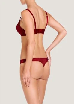 Mathilda Giggling (Carmine) Contour Plunge Bra -Underwear Specialty Store s22 231.crmn d 4