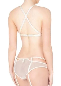 Signature Soft Mesh Cabaret Bra (Cream) -Underwear Specialty Store sigb08cr bordelle signature soft mesh cabaret bra cream sexy lingerie e copy