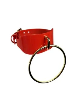 PVC O-Ring Choker (Red) -Underwear Specialty Store ss1806 pvc.rd elf zhou pvc o ring choker red sexy lingerie bedroom accessories b