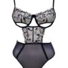 Nabila Bodysuit 2 Nabila Bodysuit -Underwear Specialty Store unleashed nabila bodysuit blue mesh embroidery cut out bra sexy lingerie A