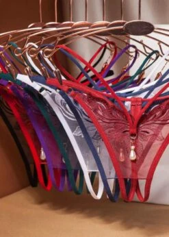 Stella Crotchless Pearl Thong -Underwear Specialty Store unleashed stella crotchless thong with pearl multi color sexy lingerie D