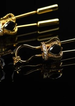 Gold Crown Chain Nipple Clamps -Underwear Specialty Store upko gold crown chain nipple clamps bdsm bedroom fun C